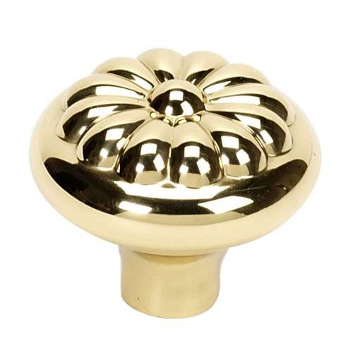 Bella A1452-PB Knob Traditional 1-1/2-in in Polished Brass