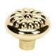 Bella A1452-PB Knob Traditional 1-1/2-in in Polished Brass