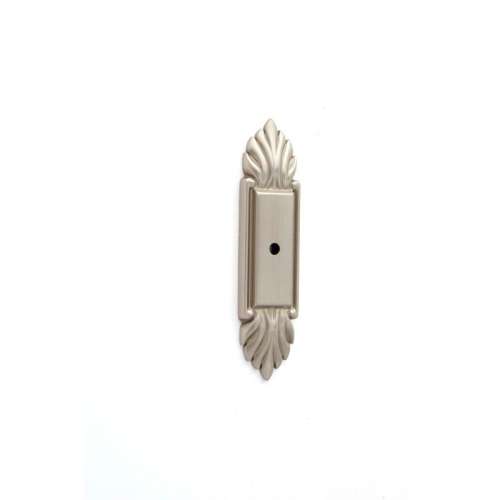 Backplate Traditional 4-in in Satin Nickel