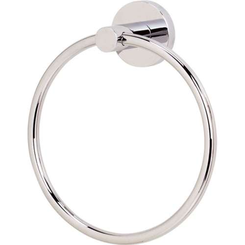 Contemporary I A8340-PN Modern Towel Ring 6-in in Polished Nickel