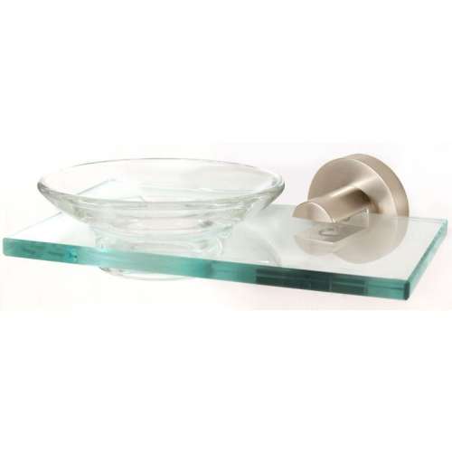 Contemporary I A8330-SN Modern Soap Dish 6-3/4-in in Satin Nickel