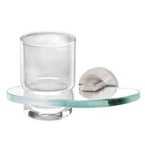 Contemporary I A8370-SN Modern Tumbler Holder 6-3/4-in in Satin Nickel