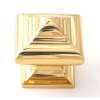 Geometric A1520-PB Knob Transitional 1-1/4-in in Polished Brass