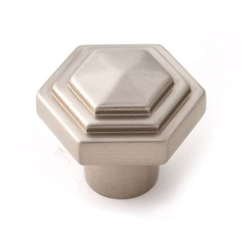 Geometric A1535-SN Knob Transitional 1-1/4-in in Satin Nickel
