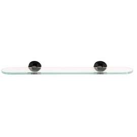 A8350-24 Contemporary I 24-in Glass Shelf with Brackets Modern