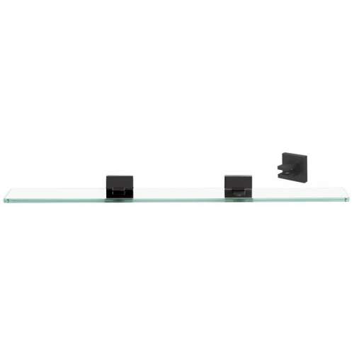 Contemporary II A8450-24-BRZ 24-in Glass Shelf with Brackets Modern in Bronze