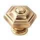 Geometric A1530-PA Knob Transitional 1-1/4-in in Polished Antique