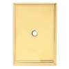 Escutcheon Backplate Escutcheons 2-5/8-in in Polished Brass