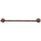 Bath Rustic Towel Bar in Rust Bronze