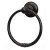 Bath Rustic Towel Ring 6-in in Dark Bronze