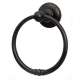 Bath Rustic Towel Ring 6-in in Dark Bronze