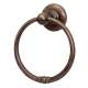 Bath Rustic Towel Ring 6-in in Rust Bronze