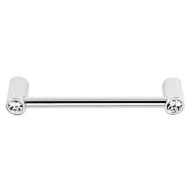 C715-6 Contemporary Crystal Crystal Pull Modern