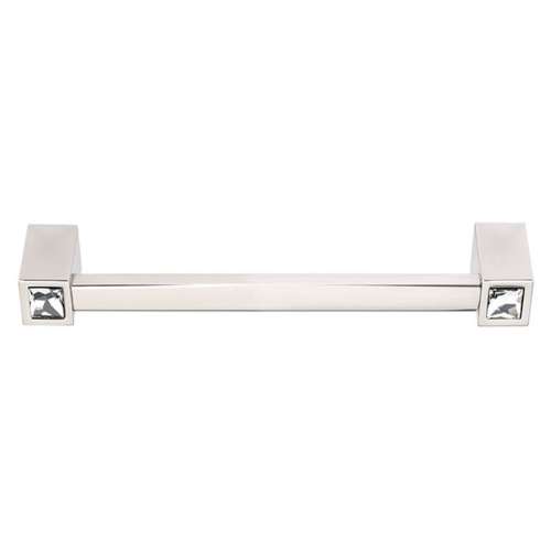 Crystal Pull Modern in Polished Nickel