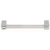 Crystal Pull Modern in Satin Nickel