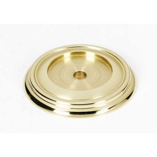 Backplate Transitional 1-1/2-in in Polished Brass