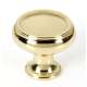 Charlie's Collection A626-14-PB Knob Transitional 1-1/4-in in Polished Brass