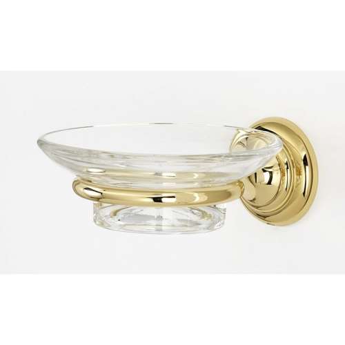 Soap Dish Transitional in Polished Brass