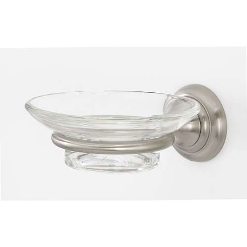 Soap Dish Transitional in Satin Nickel