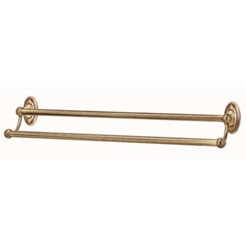 Classic Traditional A8025-24-PN Double Towel Bar Traditional in Polished Nickel