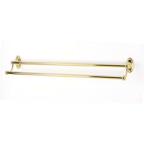 Classic Traditional A8025-30-PB Double Towel Bar Traditional in Polished Brass