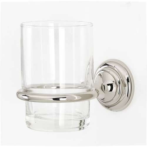Tumbler Holder with Tumbler in Polished Nickel