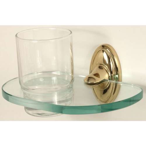 Traditional Tumbler Holder 6-5/8-in in Polished Brass