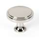 Knob Transitional 1-1/2-in in Polished Nickel