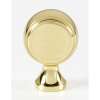 Knob Transitional 7/8-in in Polished Brass