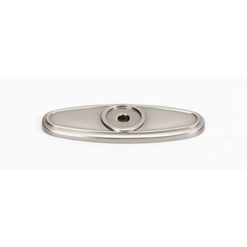 Backplate Traditional 2-1/2-in in Satin Nickel