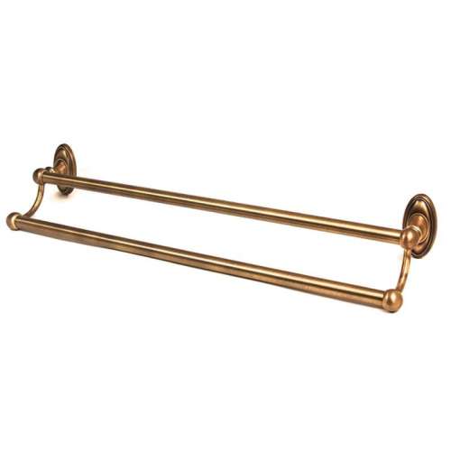 Classic Traditional A8025-24-PA Double Towel Bar Traditional in Polished Antique