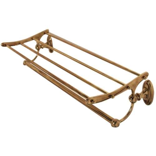 Towel Rack Traditional in Polished Antique