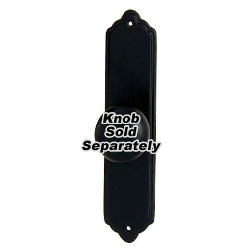 Escutcheon Traditional 4-in in Matte Black