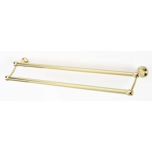 Royale A6625-24-PB Double Towel Bar Transitional in Polished Brass