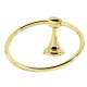 Royale A6640-PB Towel Ring Transitional 6-in in Polished Brass