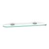 Royale A6650-18-SN 18-in Glass Shelf with Brackets Transitional in Satin Nickel