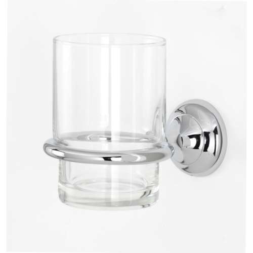 Transitional Tumbler Holder in Polished Chrome