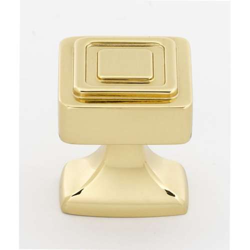 Knob Modern 1-1/4-in in Polished Brass