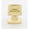 Cube A985-1-PB Knob Modern 1-in in Polished Brass