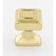 Cube A985-1-PB Knob Modern 1-in in Polished Brass