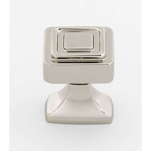 Cube A985-1-PN Knob Modern 1-in in Polished Nickel