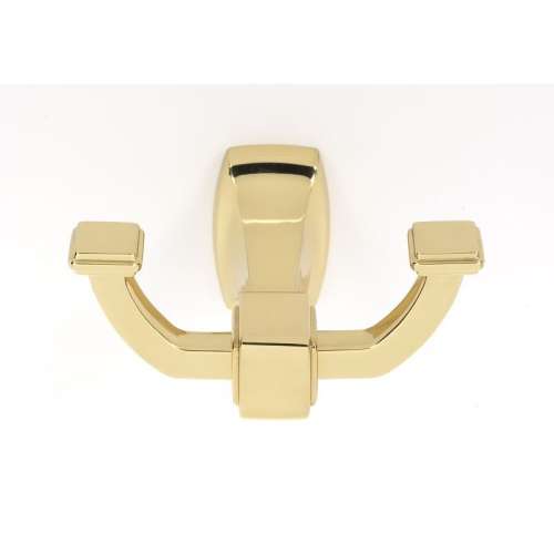 Cube A6584-PB Modern Robe Hook in Polished Brass