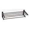 Modern Towel Rack in Chocolate Bronze