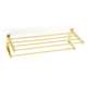 Modern Towel Rack in Polished Brass