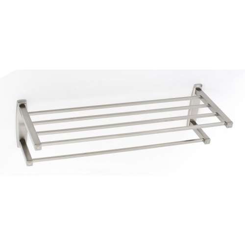 Cube A6526-24-SN Modern Towel Rack in Satin Nickel