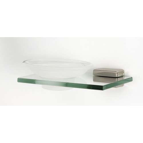 Cube A6530-PN Modern Soap Dish 6-11/16-in in Polished Nickel