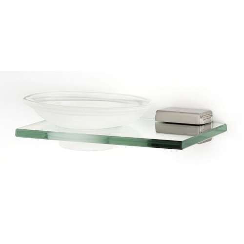 Cube A6530-SN Modern Soap Dish 6-11/16-in in Satin Nickel