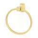 Modern Towel Ring 6-in in Polished Brass