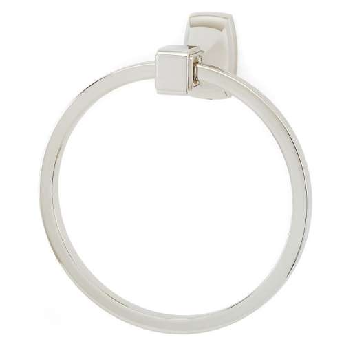 Cube A6540-PN Modern Towel Ring 6-in in Polished Nickel