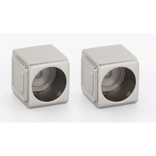 Cube A6546-SN Modern Shower Rod Brackets 2-in in Satin Nickel